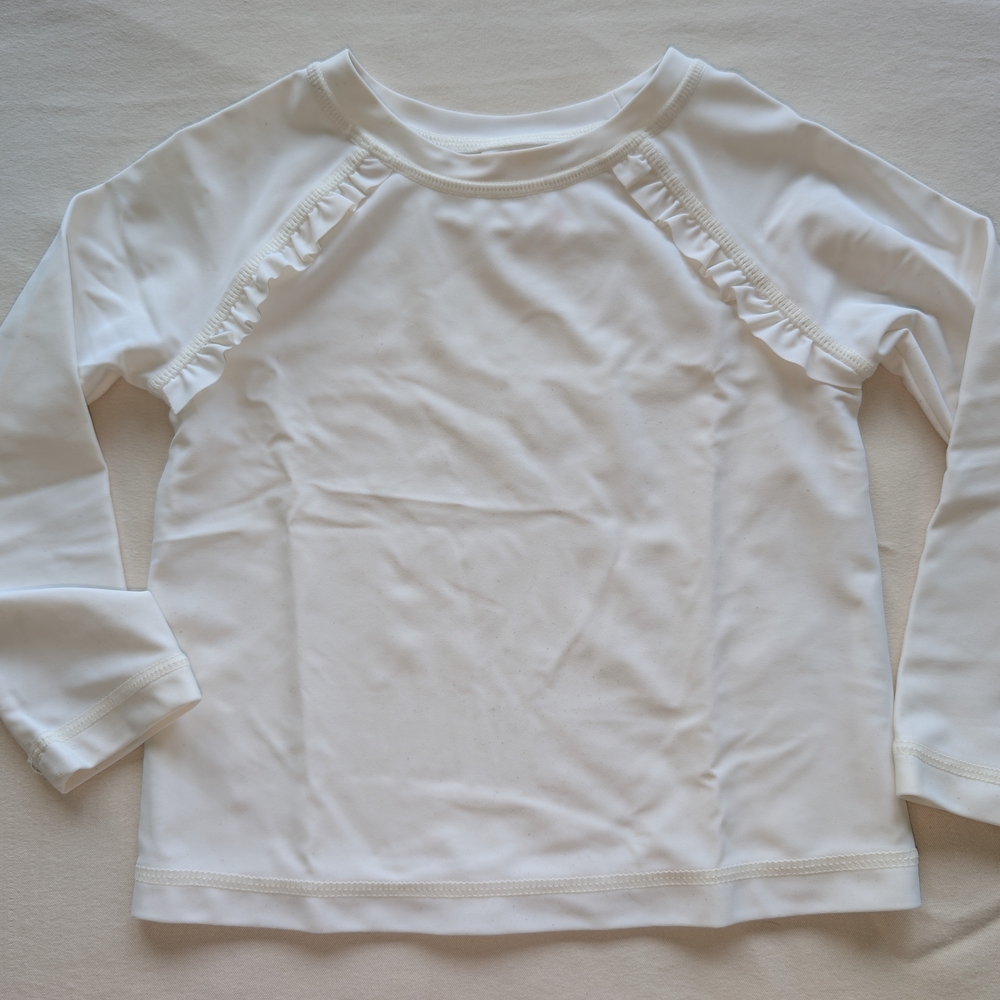 Starting Out White Rashguard Swim Shirt